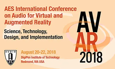 Audio Engineering Society AR/VR 2018